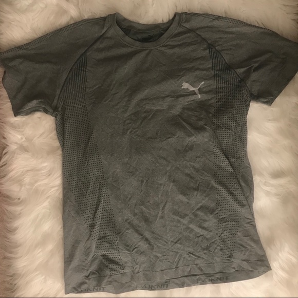 Men’s Puma evoKNIT t-shirt heather grey - Picture 2 of 4